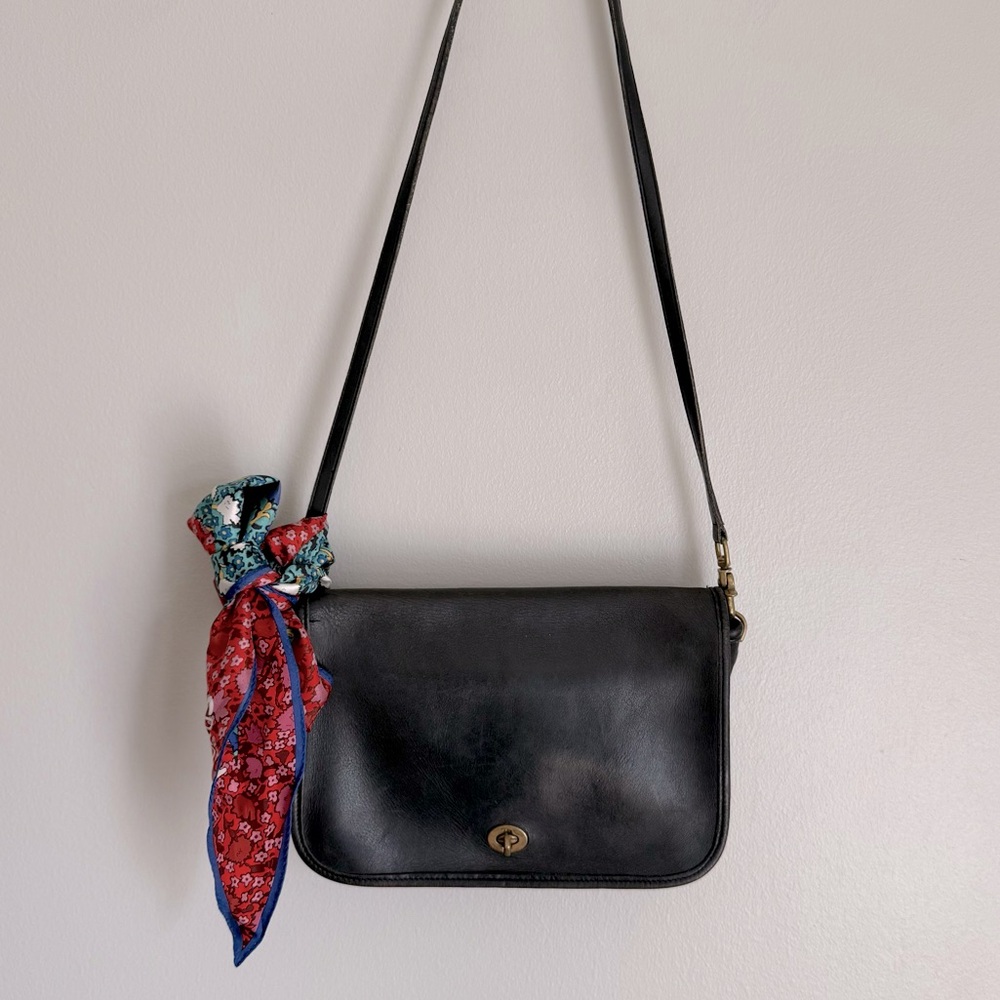 Vintage Coach Black Crossbody Bag